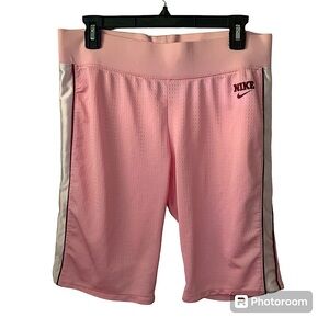 Nike Pastel Pink Embroidered Basketball Shorts Medium